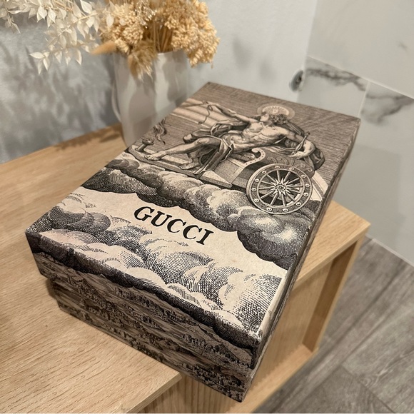 New SIZE 9.5 US / 39.5 EU Gucci Brown Leather Almond Toe Classic Pump Shoes - Picture 3 of 10